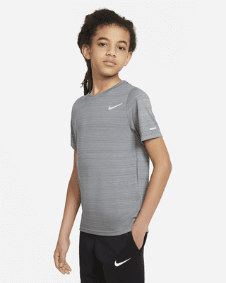 Nike Dri FIT Miler Older Kids Boys Training Top. Nike PT